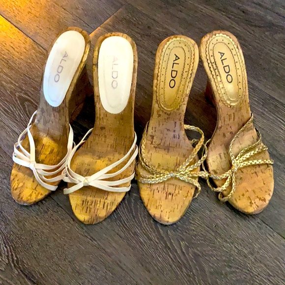 Two pairs of stroppy platform sandals - Picture 1 of 2